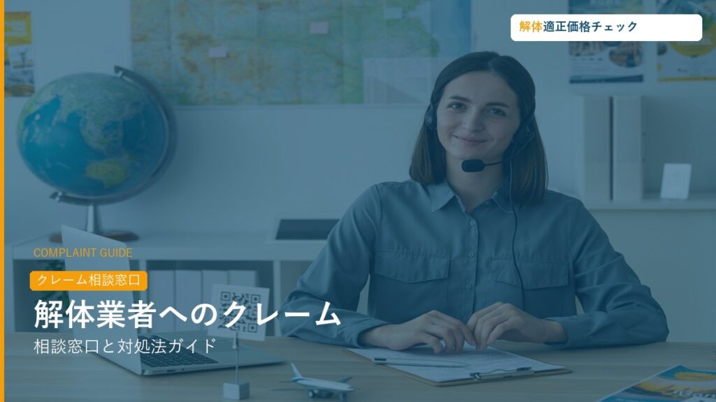 解体業者へのクレーム・相談窓口完全ガイド