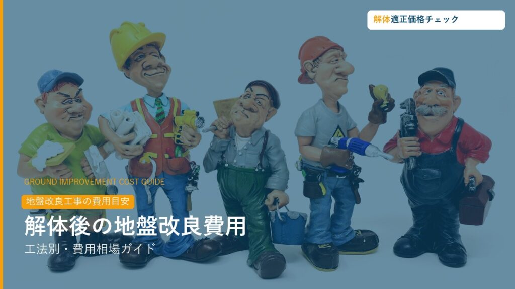 解体後の地盤改良工事費用・工法比較ガイド