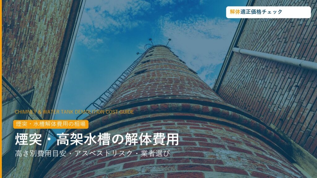 煙突・高架水槽解体費用の相場ガイド