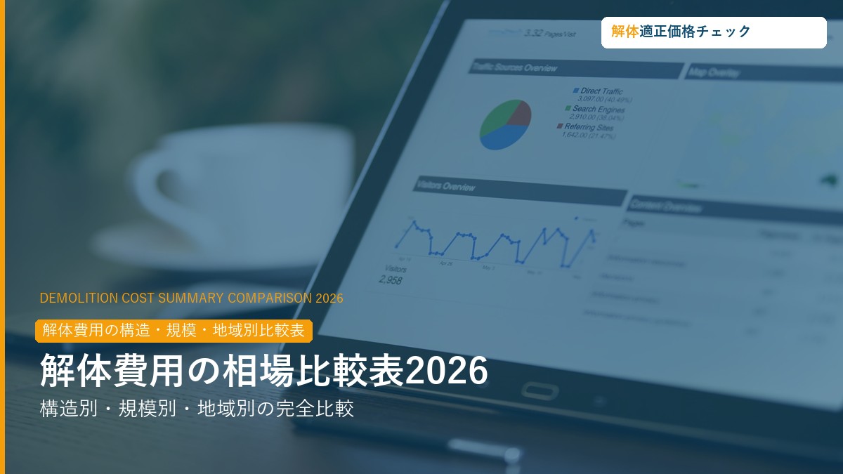 解体費用の構造・規模・地域別比較表2026