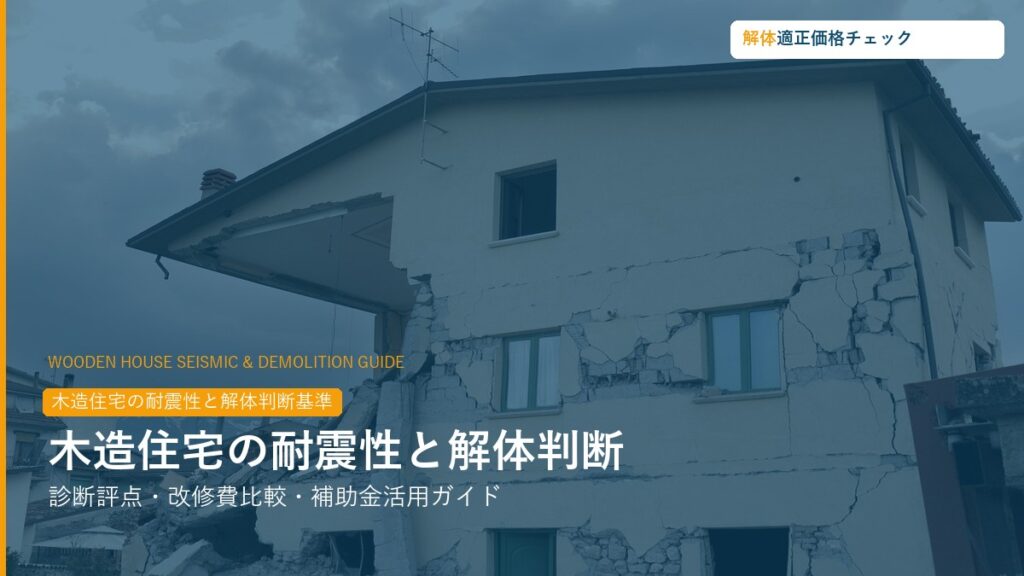木造住宅の耐震性と解体判断ガイド